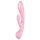 Satisfyer Triple Oh - vibrador rosa con brazo de clítoris recargable