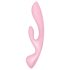 Satisfyer Triple Oh - vibrador con estimulador de clítoris recargable (rosa)