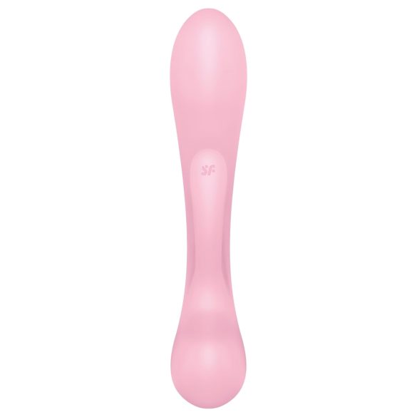 Satisfyer Triple Oh - vibrador recargable con brazo para clítoris - rosa