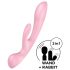 Satisfyer Triple Oh - vibrador con estimulador de clítoris recargable (rosa)