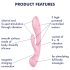 Satisfyer Triple Oh - vibrador con estimulador de clítoris recargable (rosa)