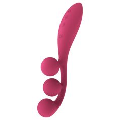   Satisfyer Tri Ball 1 - vibrador multifunción recargable (rojo)