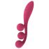 Satisfyer Tri Ball 1 - vibrador multifunción recargable (rojo)
