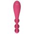Satisfyer Tri Ball 1 - vibrador multifunción recargable (rojo)