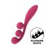 Satisfyer Tri Ball 1 - vibrador multifunción recargable (rojo)