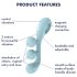 Satisfyer Tri Ball 2 - vibrador multifuncional (menta)