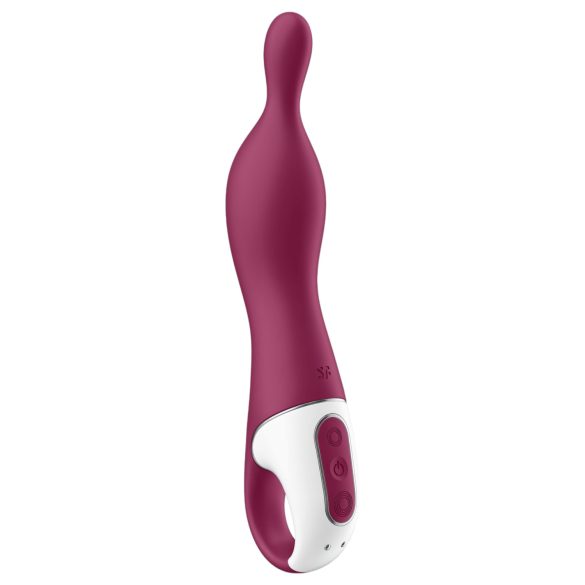 Satisfyer A-Mazing 1 - Vibrador recargable para punto A (rojo)