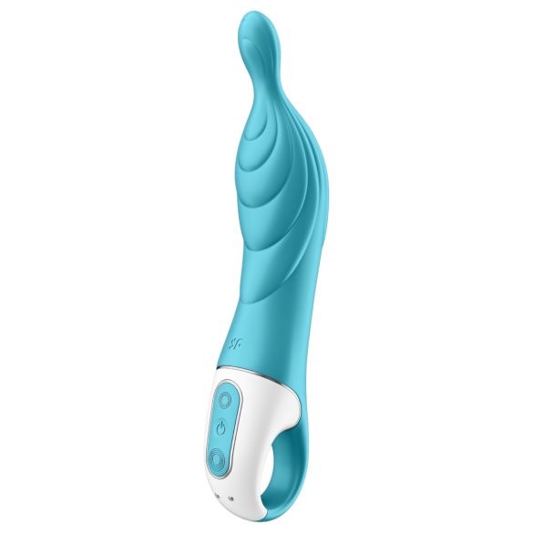 Satisfyer A-Mazing 2 - vibrador punto A recargable - silicona turquesa