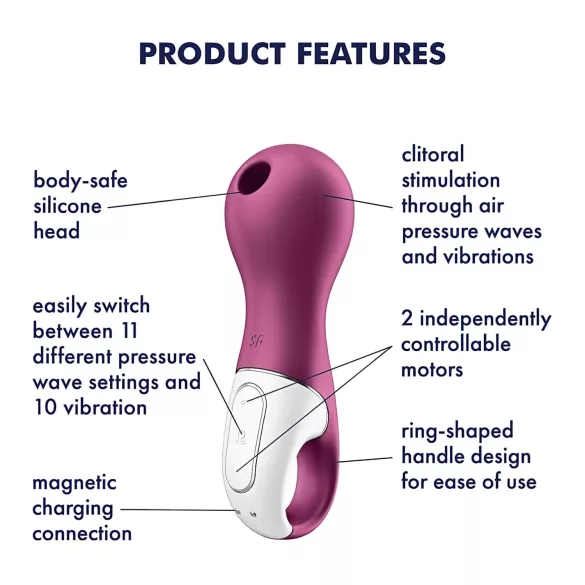 Satisfyer Lucky Libra - estimulador de clítoris por ondas de aire - lila