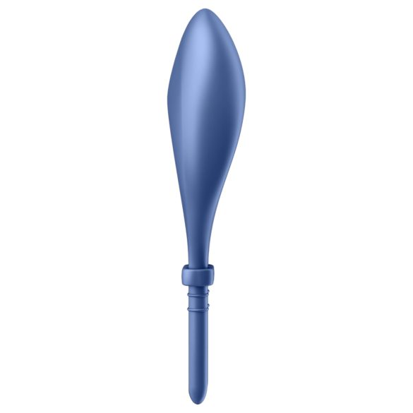 Satisfyer Bullseye - anillo vibrador inteligente para pene - silicona azul