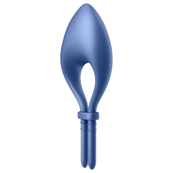 Satisfyer Bullseye - anillo vibrador inteligente para pene - silicona azul