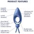 Satisfyer Sniper - anillo vibrador recargable para pene (azul)