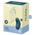 Satisfyer Vulva Lover 2 - Vibrador de olas para clítoris recargable (azul)