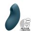 Satisfyer Vulva Lover 2 - Vibrador de olas para clítoris recargable (azul)