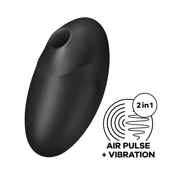 Satisfyer Vulva Lover 3 - succionador de clítoris con ondas de aire - negro