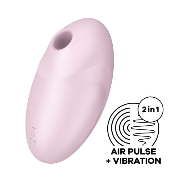 Satisfyer Vulva Lover 3 - succionador clítoris recargable ondas aire - rosa