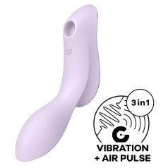   Satisfyer Curvy Trinity 2 - succionador y vibrador 2en1 - silicona lila