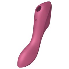   Satisfyer Curvy Trinity 3 - vibrador rojo 2 en 1 con ondas de aire