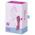 Satisfyer Curvy Trinity 3 - vibrador rojo 2 en 1 con ondas de aire