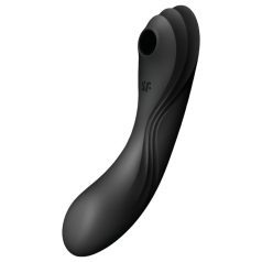 Satisfyer Curvy Trinity 4 - vibrador 2en1 de ondas de aire (negro)   Satisfyer Curvy Trinity 4 - vibrador 2en1 de ondas de aire (negro)