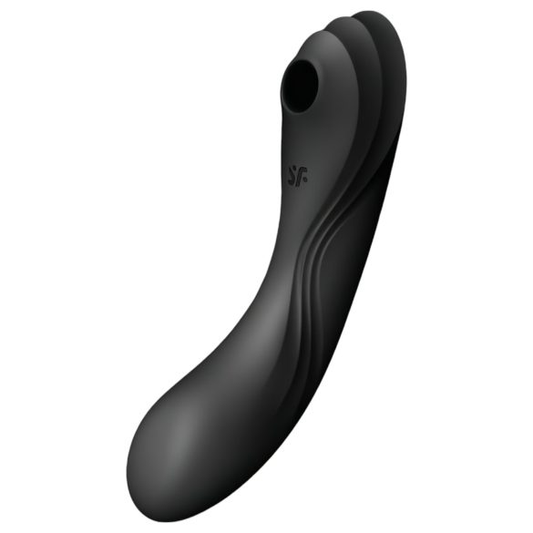 Satisfyer Curvy Trinity 4 - vibrador 2en1 de ondas de aire (negro)