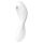Satisfyer Curvy Trinity 5+ - vibrador inteligente 2 en 1 (blanco)