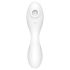 Satisfyer Curvy Trinity 5+ - vibrador inteligente 2 en 1 (blanco)