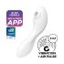 Satisfyer Curvy Trinity 5+ - inteligente 2en1 vibrador (blanco)