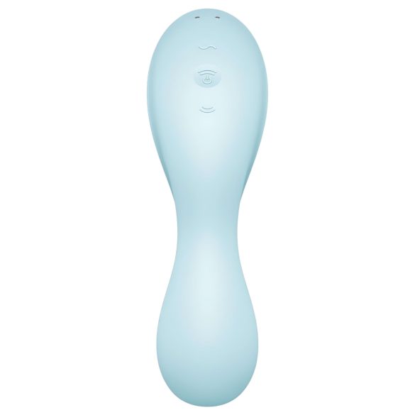 Satisfyer Curvy Trinity 5+ - vibrador 2 en 1 inteligente - silicona azul