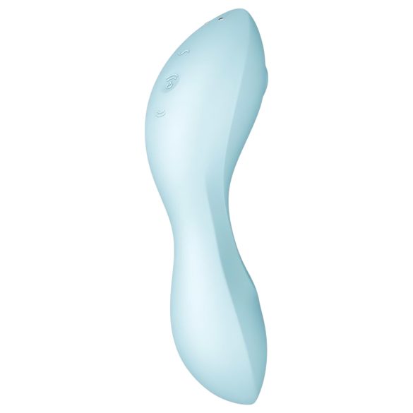 Satisfyer Curvy Trinity 5+ - vibrador 2 en 1 inteligente - silicona azul
