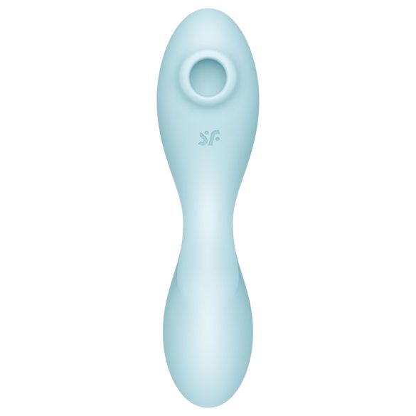 Satisfyer Curvy Trinity 5+ - vibrador 2 en 1 inteligente - silicona azul