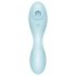 Satisfyer Curvy Trinity 5+ - vibrador inteligente 2en1 (azul)