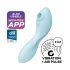Satisfyer Curvy Trinity 5+ - vibrador inteligente 2en1 (azul)