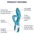 Satisfyer Embrace Me - Vibrador con brazo para clítoris (turquesa)