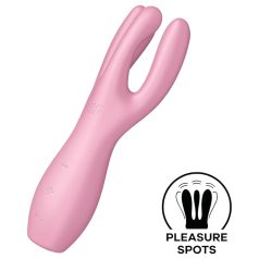   Satisfyer Threesome 3 - vibrador recargable para clítoris (rosa)