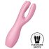 Satisfyer Threesome 3 - vibrador recargable para clítoris (rosa)