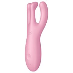   Satisfyer Threesome 4 - vibrador inteligente para clítoris (rosa)