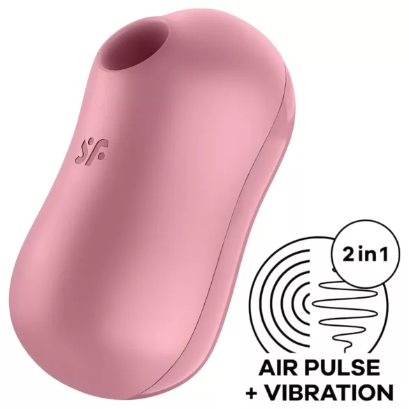 Satisfyer Cotton Candy - vibrador de succión para clítoris (coral)