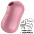 Satisfyer Cotton Candy - vibrador succionador de clítoris (coral)