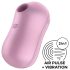 Satisfyer Cotton Candy - vibrador clitorial de ondas púrpura recargable