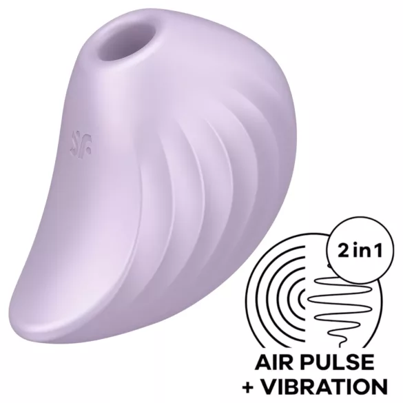 Satisfyer Pearl Diver - vibrador de clítoris con ondas de aire (morado)