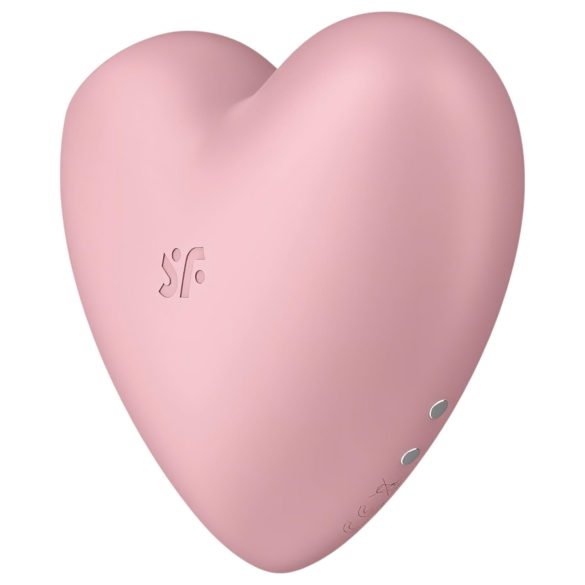 Satisfyer Cutie Heart - succionador clitorial recargable ondas de aire - rosa