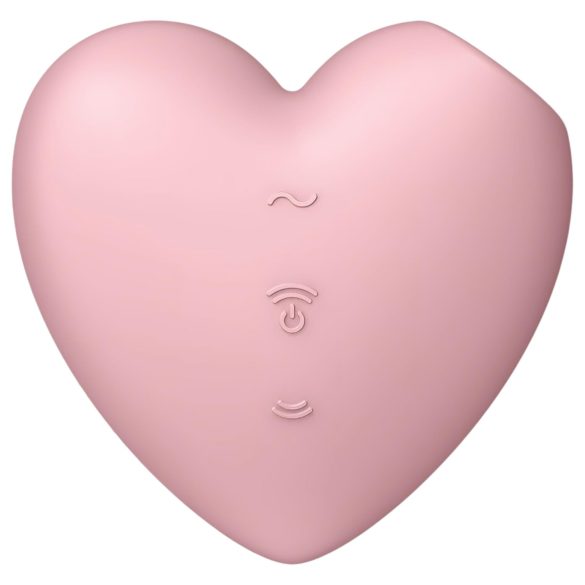 Satisfyer Cutie Heart - succionador clitorial recargable ondas de aire - rosa