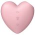 Satisfyer Cutie Heart - estimulador clitorial rosa recargable