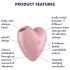 Satisfyer Corazón de Dulzura - Vibrador de Succión Recargable (rosa)