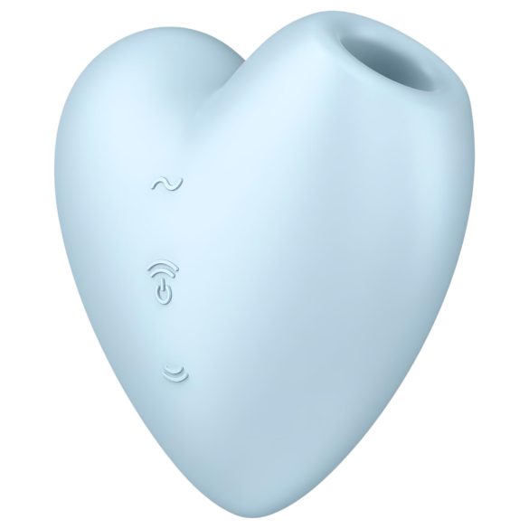 Satisfyer Cutie Heart - vibrador succionador recargable (azul)