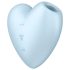 Satisfyer Cutie Heart - vibrador succionador recargable (azul)