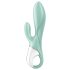 Satisfyer Air Pump Bunny 5 - vibrador inflable inteligente (menta)