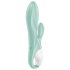 Satisfyer Air Pump Bunny 5 - vibrador inflable inteligente (menta)