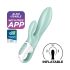 Satisfyer Air Pump Bunny 5 - vibrador inteligente inflable (menta)